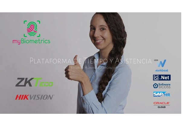 mybiometrics plataforma de tiempo y asistencia compatible con nominas